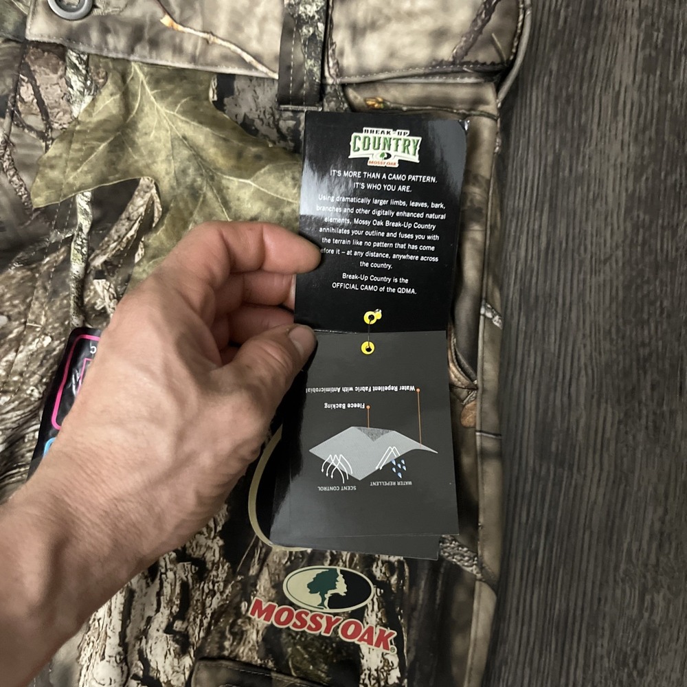 Mossy Oak Camo Hunting Cargo Pants Odor Shield Scent Block Size L NWT 36/38 - Picture 4 of 15